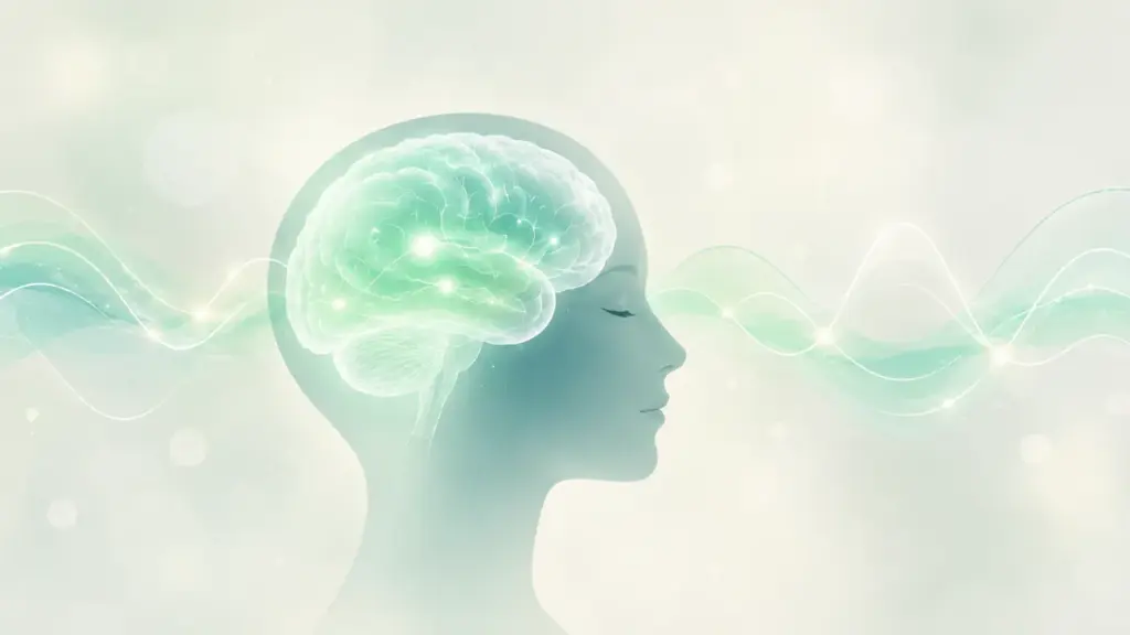 Alpha brain waves meditation visualised as 8–12 Hz brainwave activity