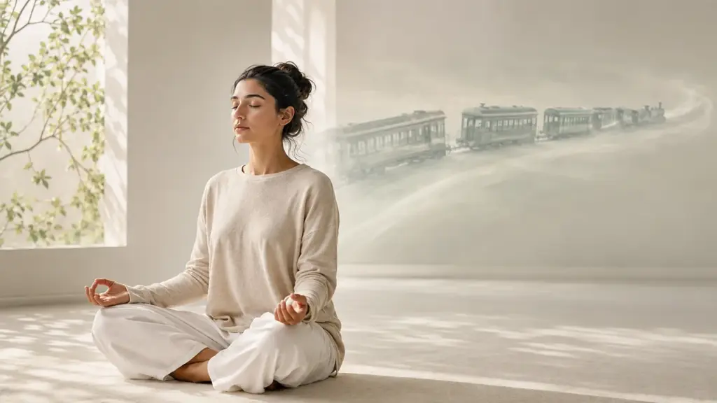 Racing Thoughts Meditation: How to Step Off the Thought Train